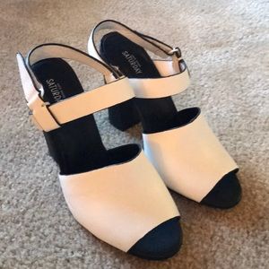 Kate Spade white heels